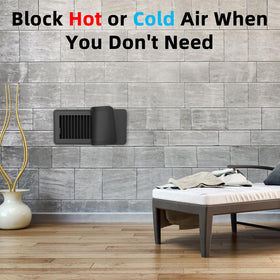 BYEWIRE magnetic vent covers in black finish for a discreet look on modern vents
