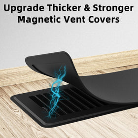 BYEWIRE vent covers with 5.5 x 12 inch dimension on a steel floor register