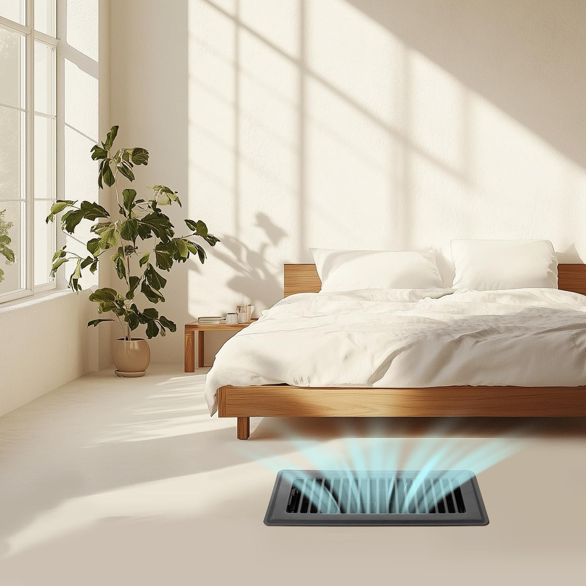 BYEWIRE stain-resistant-floor-vent; easy cleaning and lasting finish.