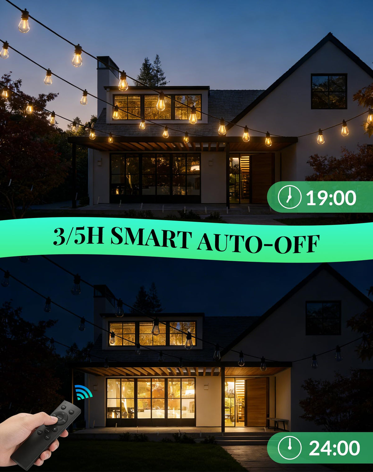 BYGUQ dimmable lights with remote and 3 modes for versatile mood lighting.
