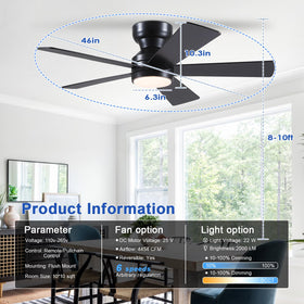 BYKISTOK flush-mount design for a sleek, low-profile ceiling fixture.