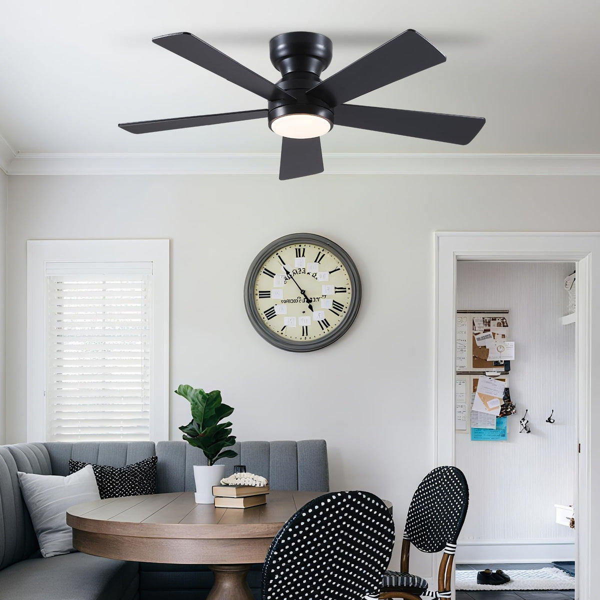 BYKISTOK indoor-use ceiling fan suited for bedrooms and dens with style.