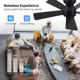 BYKISTOK quiet airflow during operation in a living room
