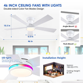Six-speed BYKISTOK ceiling fan for tailored cooling