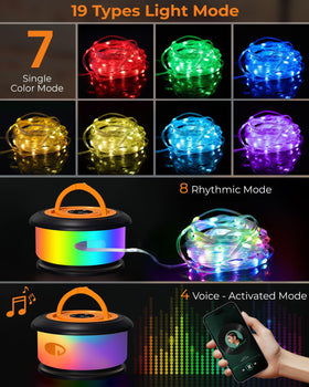Bylitodt outdoor rechargeable LED fairy lights deliver durable patio ambiance.