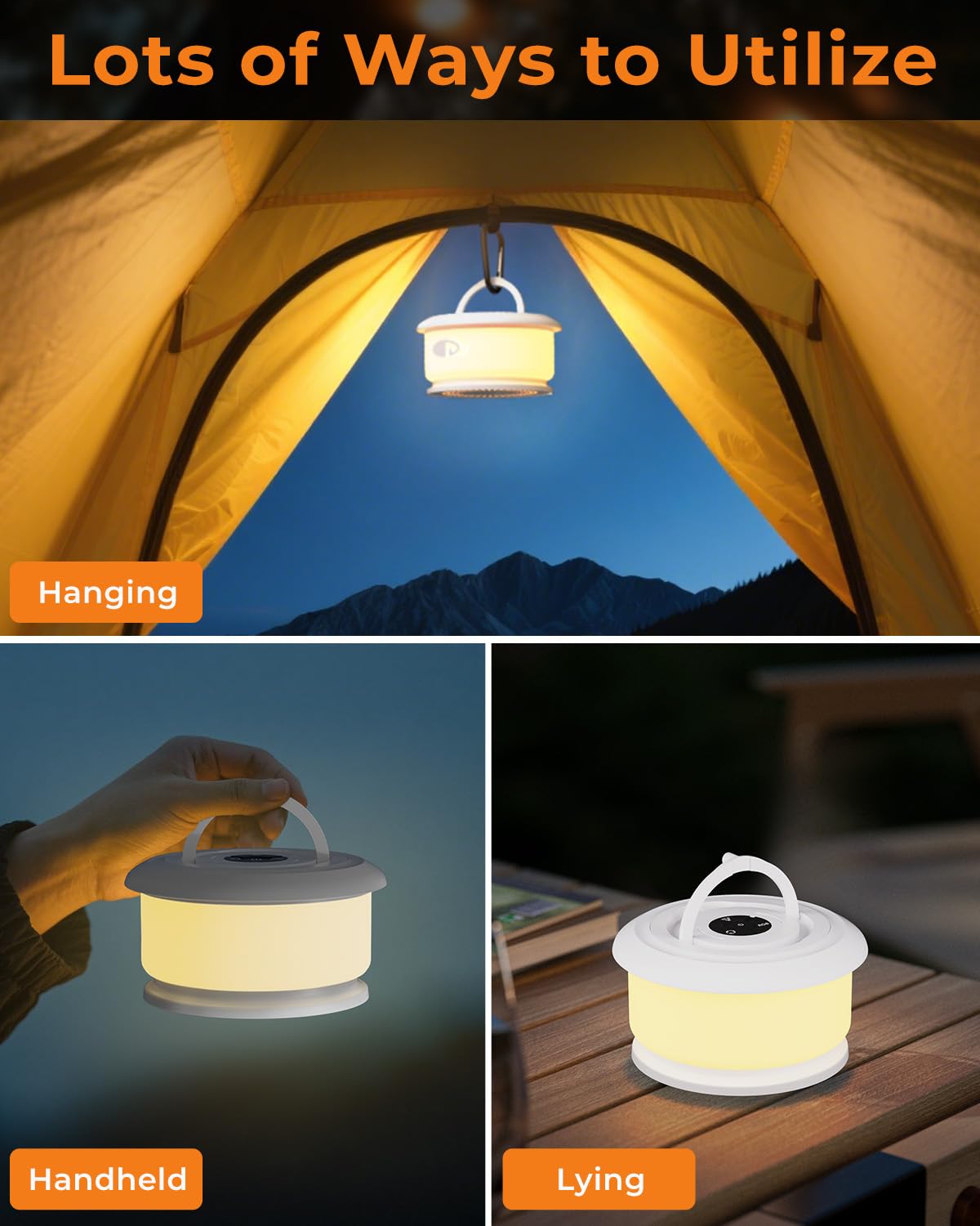 Bylitodt portable palm size lantern fits in a backpack