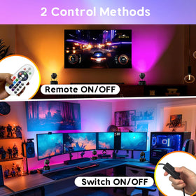 BYQY 7W RGBW uplight memory feature restores last setting after power cycle