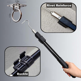 Bytcew stainless-steel ring handle providing a sturdy grip for pulls