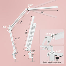 BZBRLZ LED desk lamp 360° rotating head enables versatile angles