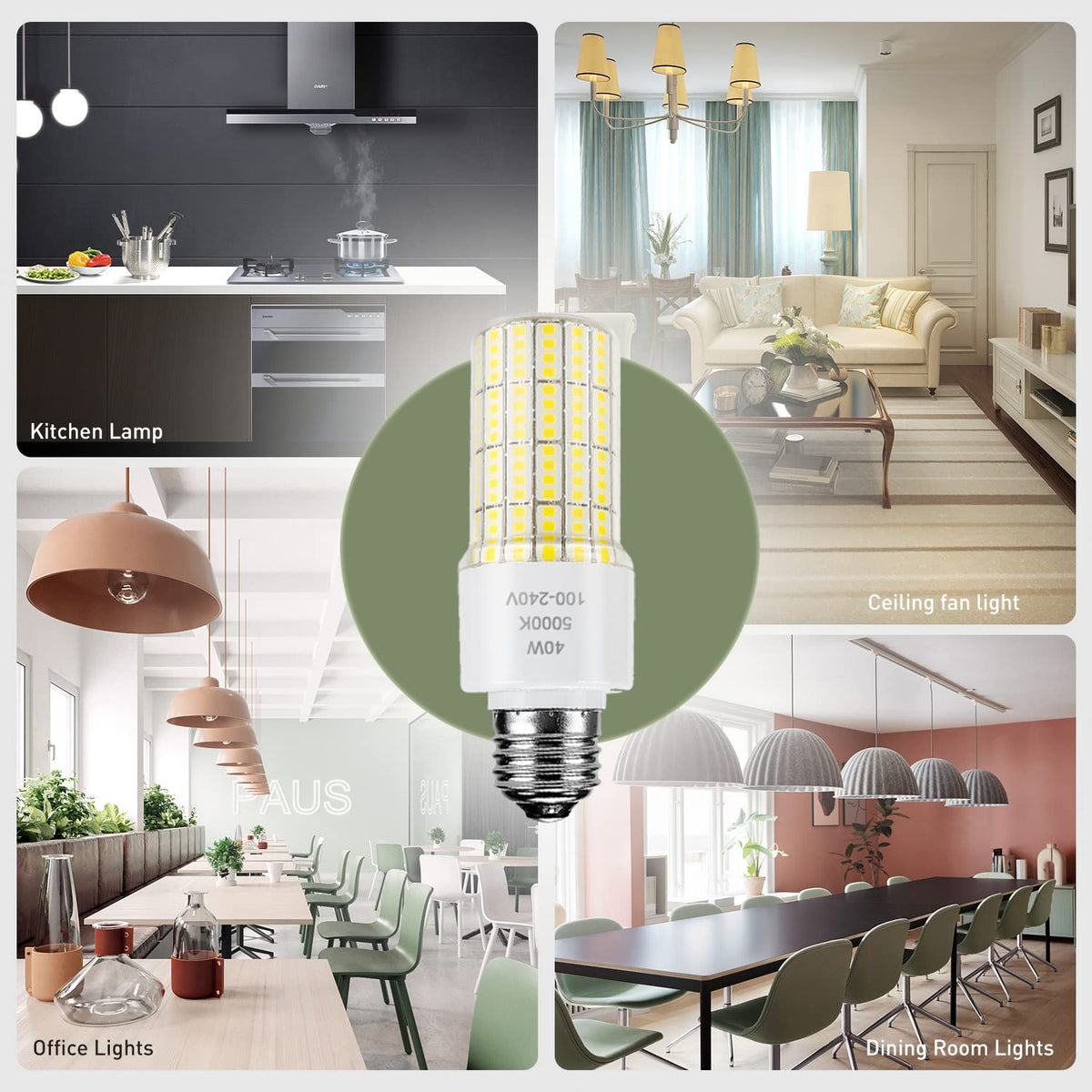CA New Sunshine 40W LED corn light saves energy and lowers bills