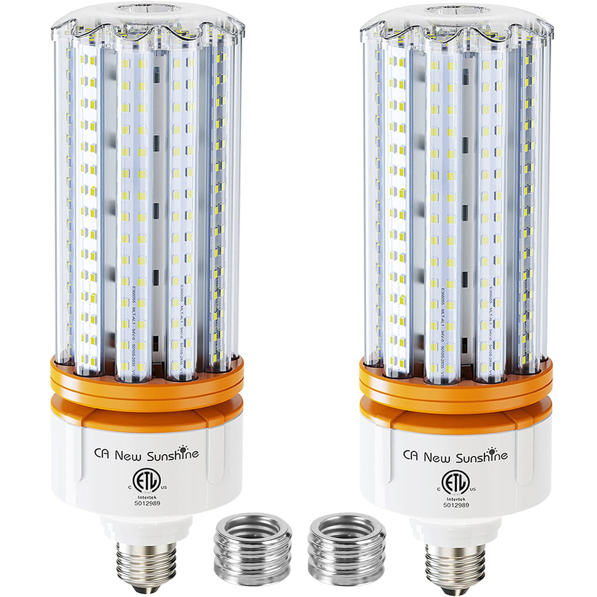 CA New Sunshine LED corn bulb delivers 15000 lumens for bright daylight-wide coverage.