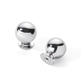 CABDM 1in vintage ball knob polished chrome for a durable cabinet upgrade