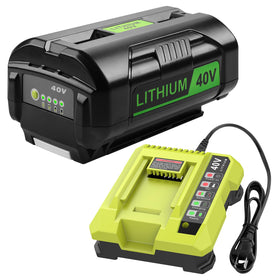 Cabeattee Ryobi 40V battery upgraded 6.0Ah with extended runtime
