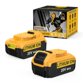 Cabeattee upgraded 2pack 8000mAh batteries ready for DCB208 compatibility and longer runtime.
