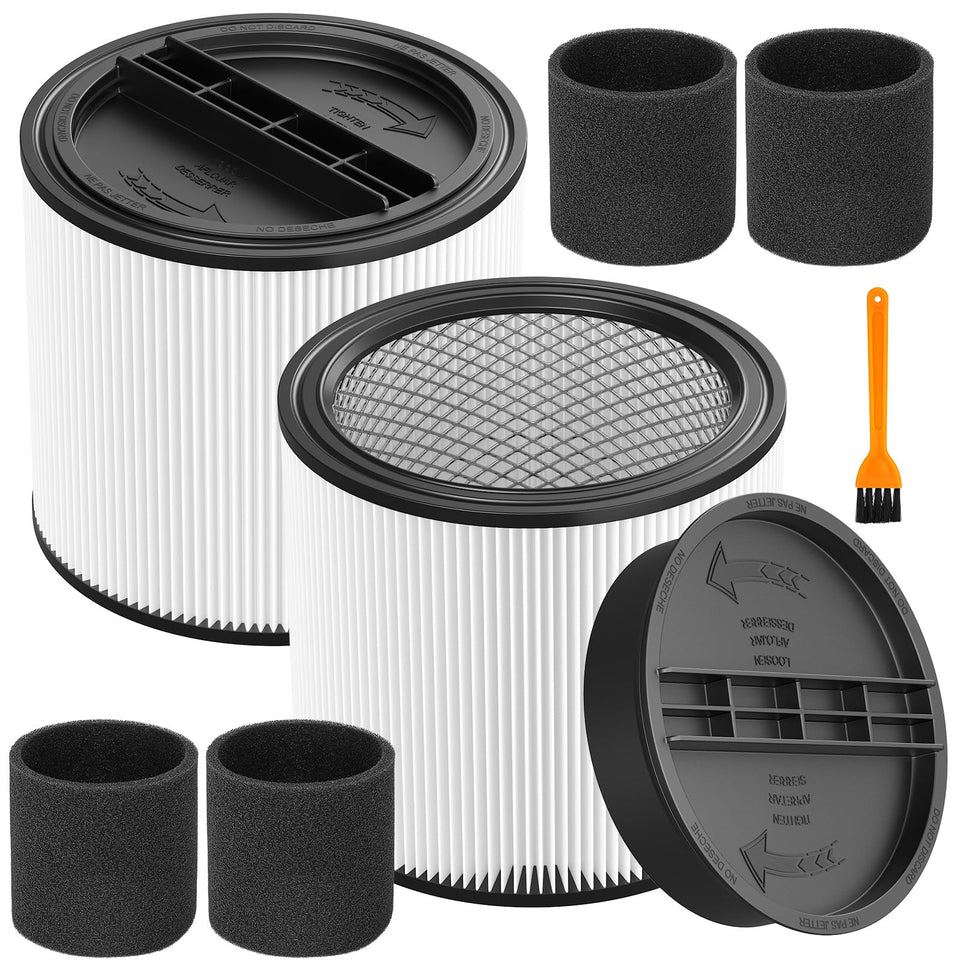 Cabiclean 90304 filter front view showing Shop-Vac compatibility