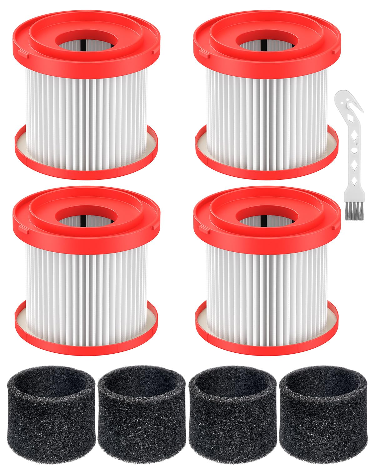 Cabiclean 49-90-1900 HEPA filter for Milwaukee vacuums improves particle capture.