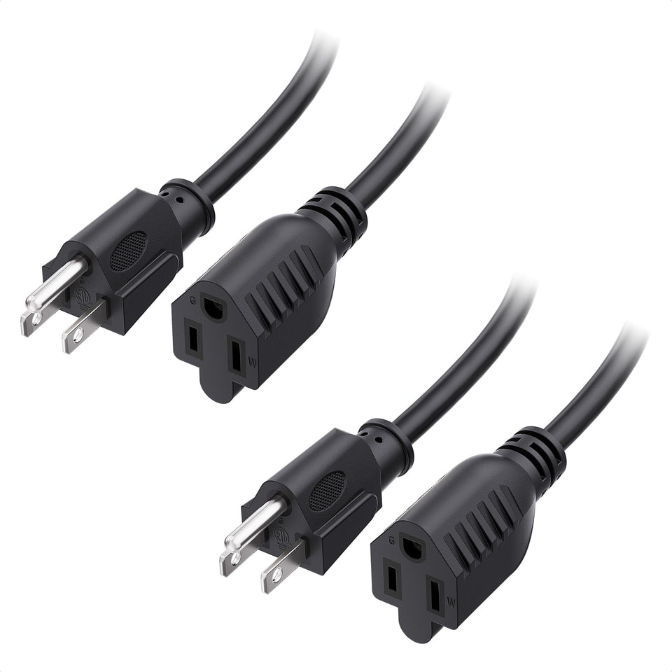 Cable Matters 10ft extension cord with NEMA 5-15P for versatile indoor/outdoor power delivery