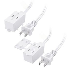 Cable Matters 2-pack 15 ft extension cord for safe indoor power.