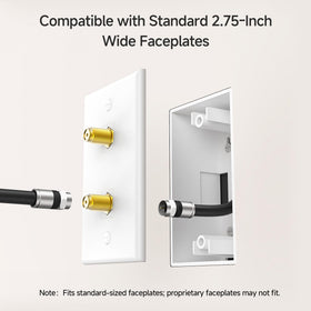 Cable Matters backbox includes mounting screws for quick installation