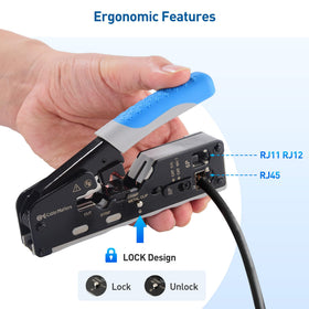 Cable Matters tool features adjustable crimp-type switch for consistent results