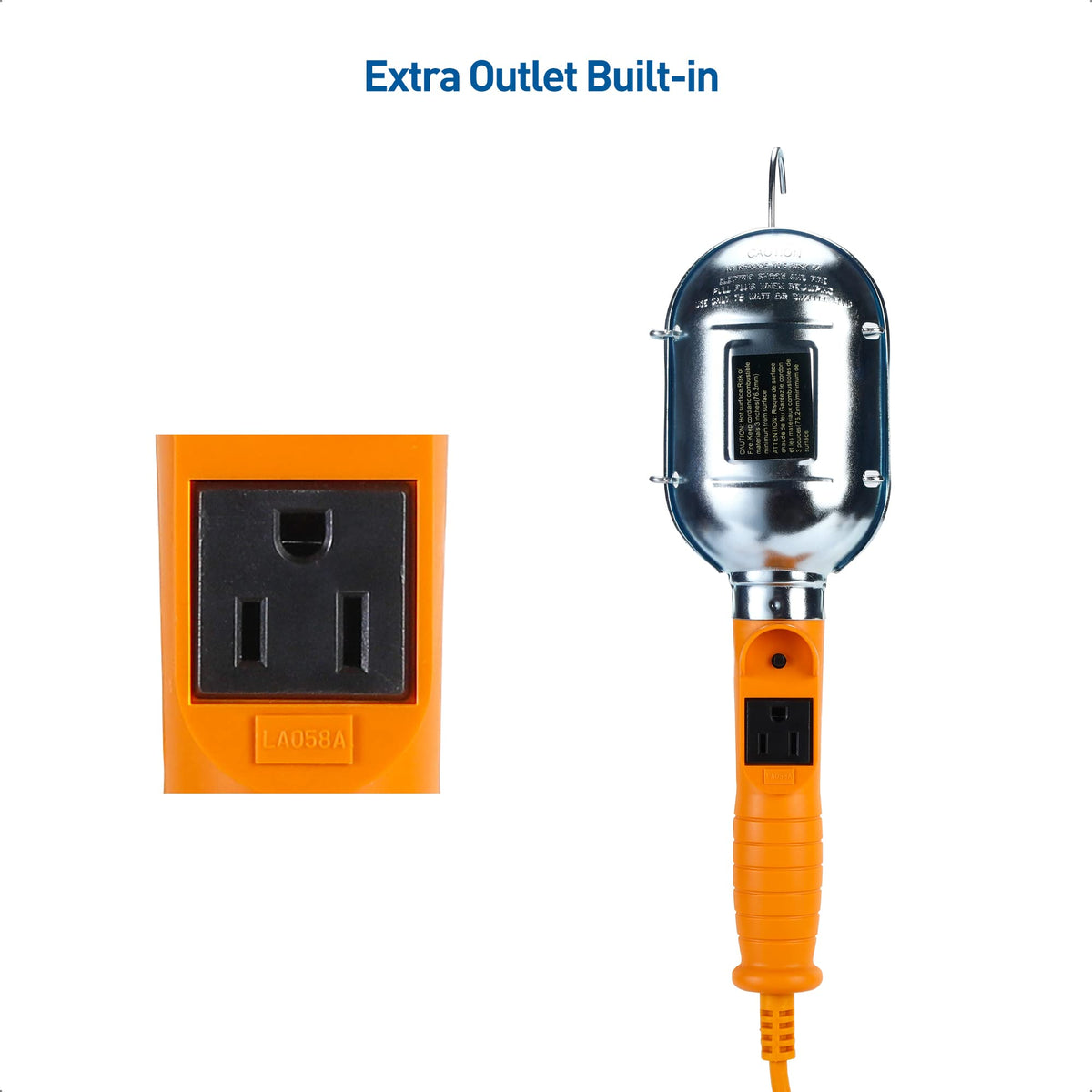 Built-in handle for easy transport between tasks.