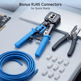 Cable Matters complete kit with 10-pack connectors ready to use