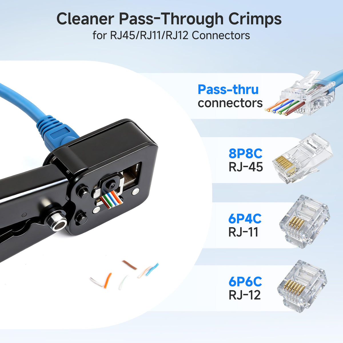 Cable Matters crimp tool showcasing durable metal body design