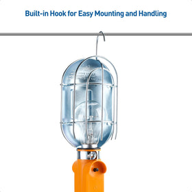 UL-listed work light ensures safer operation in job sites.