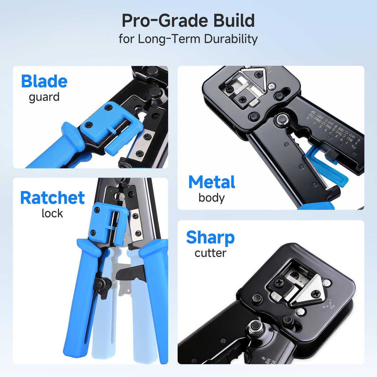 Cable Matters integrated wire cutter and stripper for clean prep