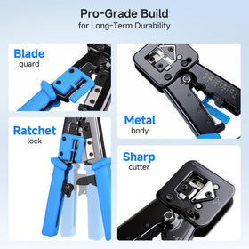 Cable Matters integrated wire cutter and stripper for clean prep