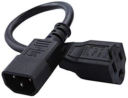 CableCreation c14 to nema5-15r 1ft power cord for server racks and PCs