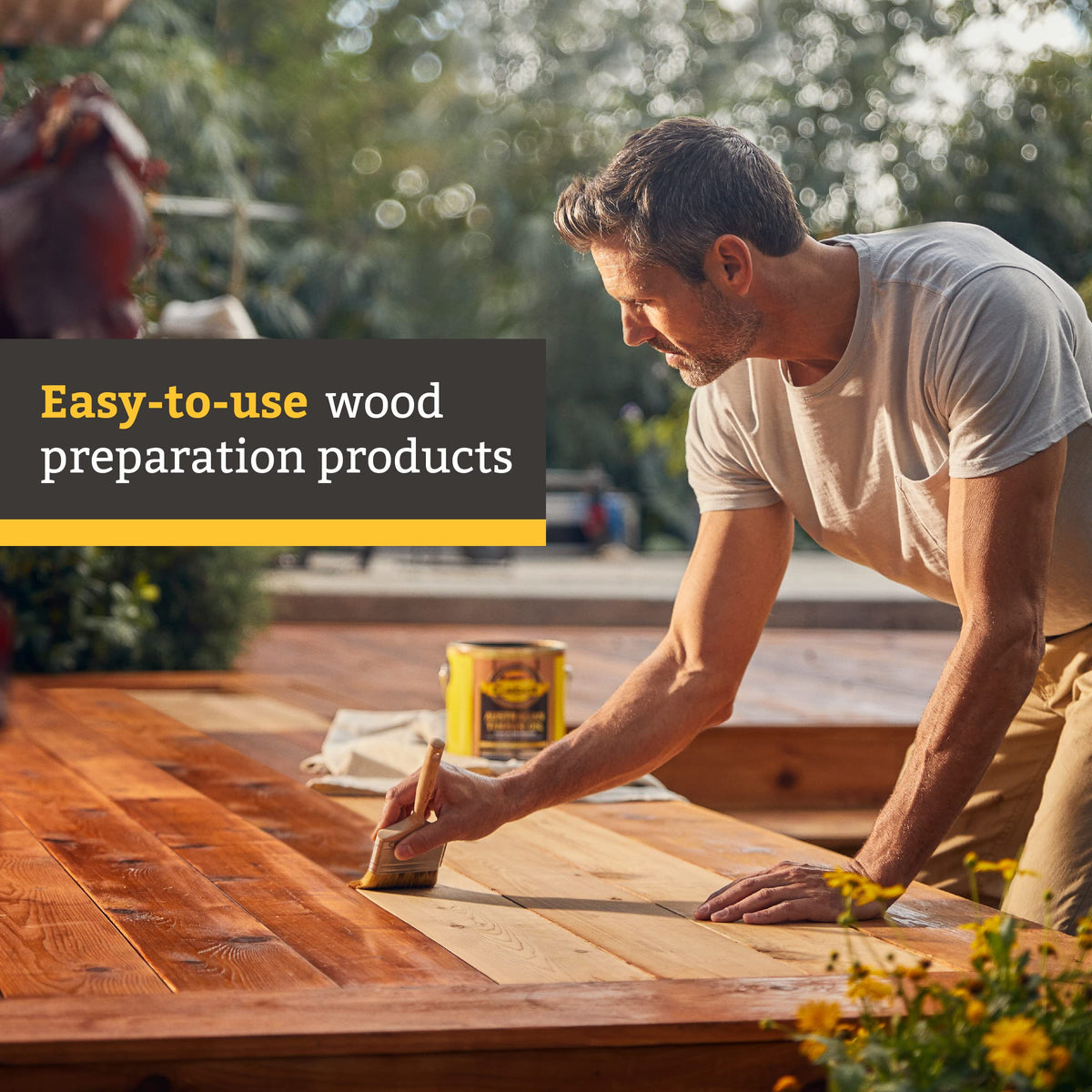 Cabot Australian Timber Oil Honey Teak deck and railing protection