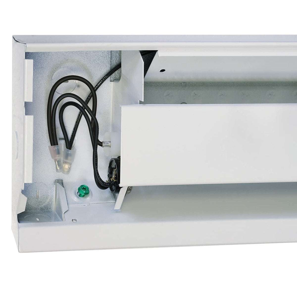 Cadet baseboard heater convection heat ensures even warmth.