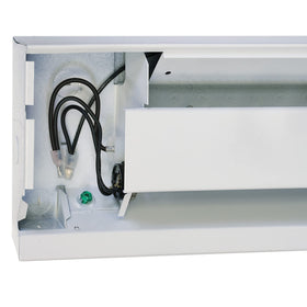Cadet baseboard heater convection heat ensures even warmth.