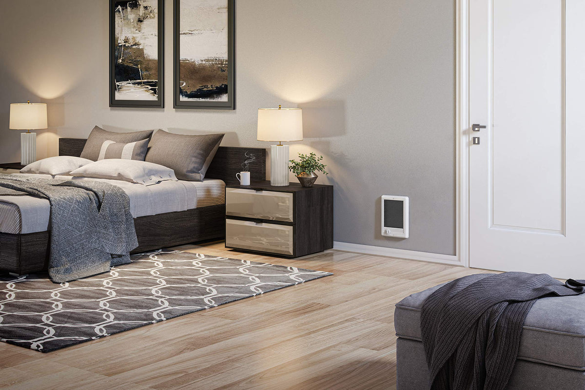 Cadet Com-Pak coil element delivers fast heating across medium rooms.