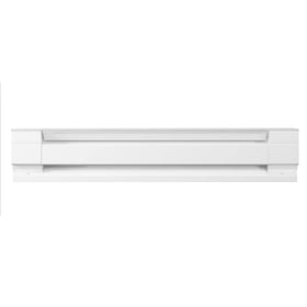 Cadet F-Series baseboard heater with knockouts simplifies installation.