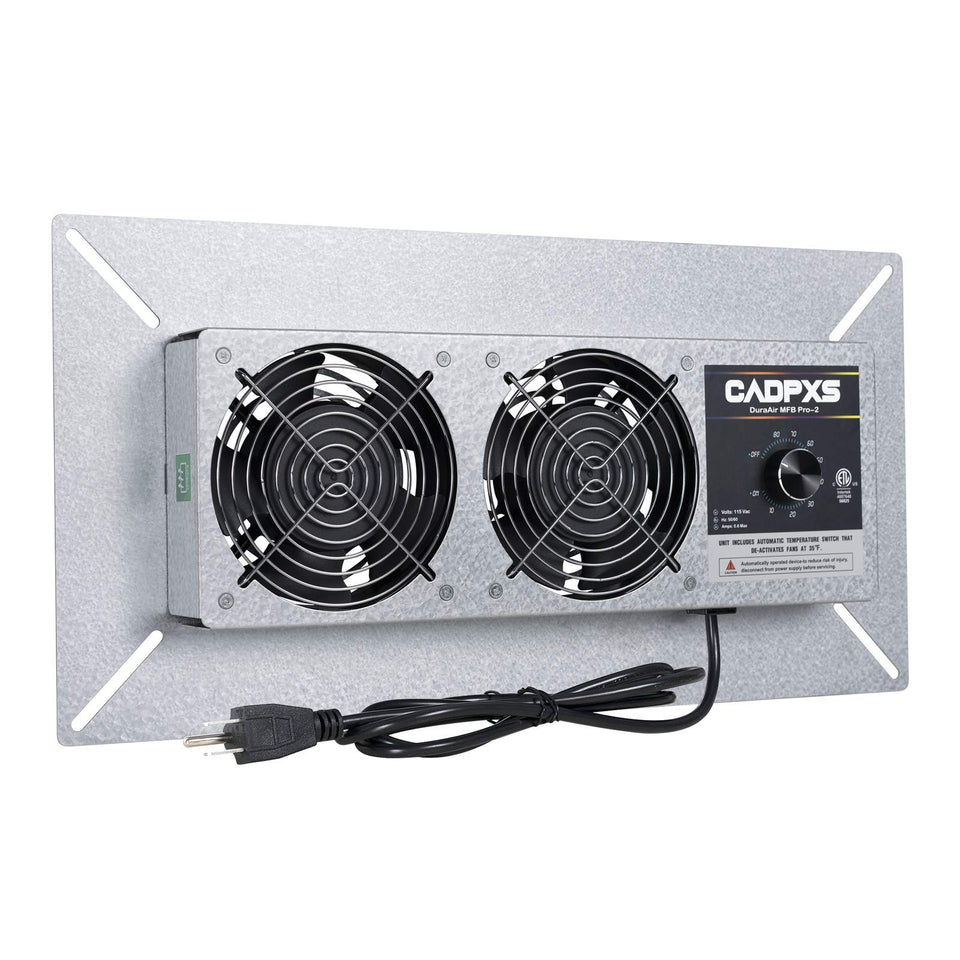 CADPXS crawlspace fan exhaust vent improves air exchange and reduces moisture.