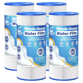 Caehomly 5-micron 10x4.5 filter reduces sediment for clearer home water.
