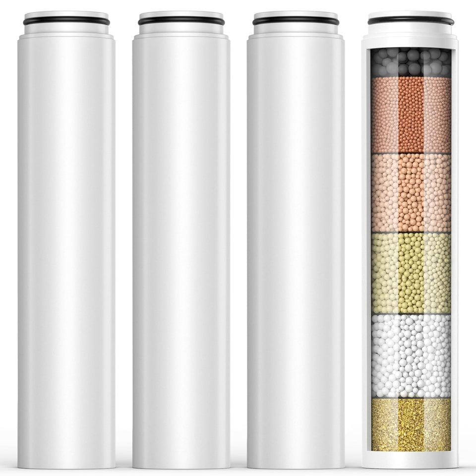 Caehomly Cobbe shower filter 6-stage in action for smoother skin
