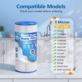 Caehomly filter shown in standard housing enabling easy upgrades.
