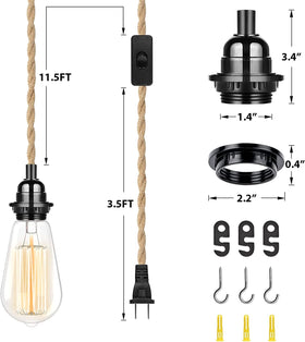 CAFULAM vintage-style pendant light emitting soft retro glow in kitchen or dining area.