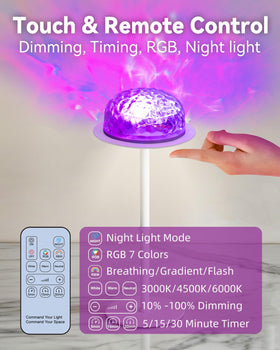 CaHomet three-temperature lamp with seven color options and dimming