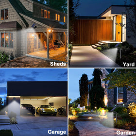 CAHOUGSMT two-pack outdoor lights brighten yards and patios