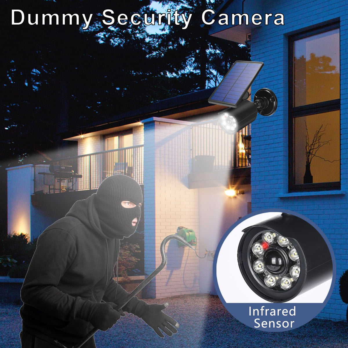 CAHOUGSMT security light with dusk to dawn sensor for automatic safety