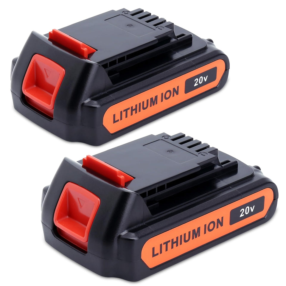 Cailingbat LBXR20 2Pack battery front view highlighting two-pack design