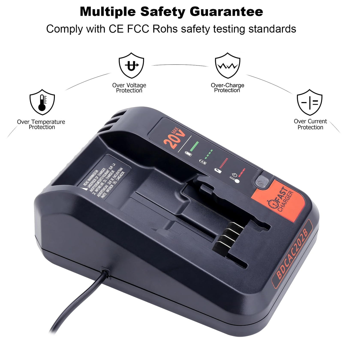 Cailingbat rapid-charge 2A charger reduces downtime on low batteries