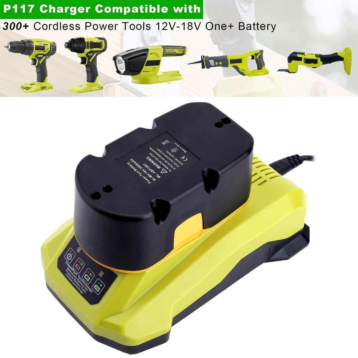 Cailingbat Ryobi P117 compact design emphasizes portable charging