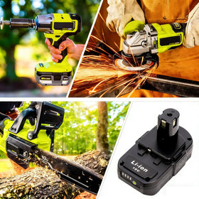 Cailingbat 18V battery ideal for string trimmers and routers.