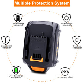 Cailingbat 1-year warranty badge with customer support contact.