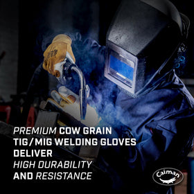Caiman straight-thumb design with hook-and-loop closure ensures ergonomic fit